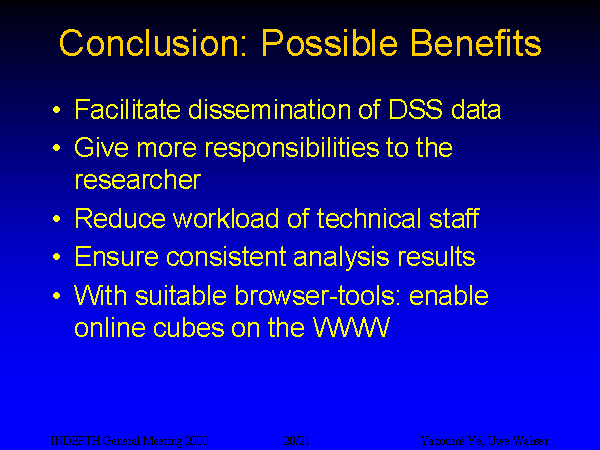 Slide 20: Conclusion: Possible Benefits